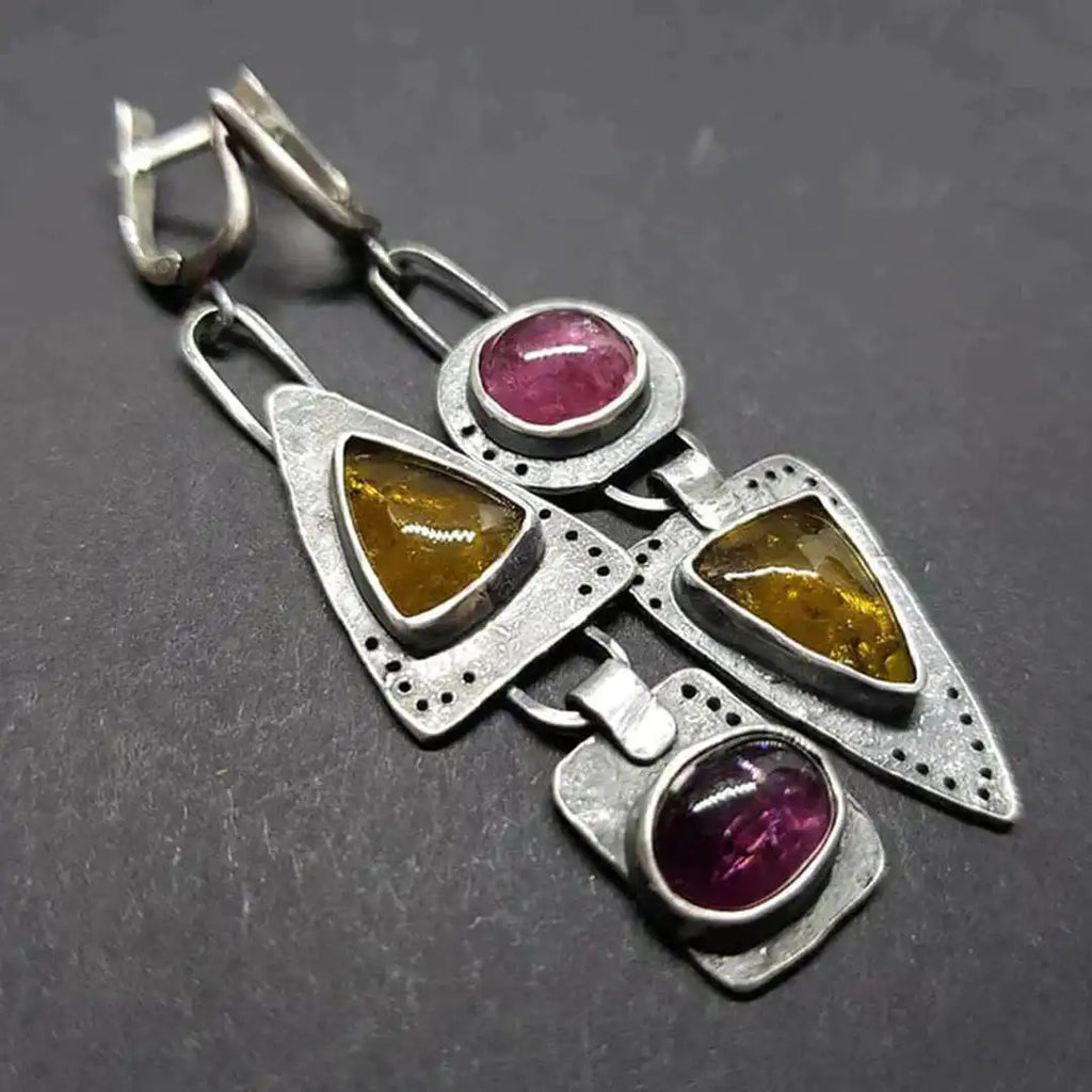 Vintage Triangle Earrings