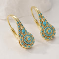 Turquoise Mosaic Elegance Earrings