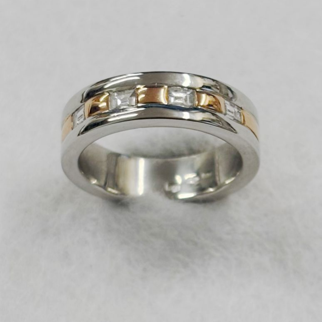 Dual Tone Heritage Link Ring