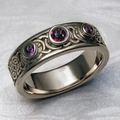 Vintage Amethyst Crown Ring