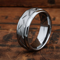 Angular Ridge Steel Ring