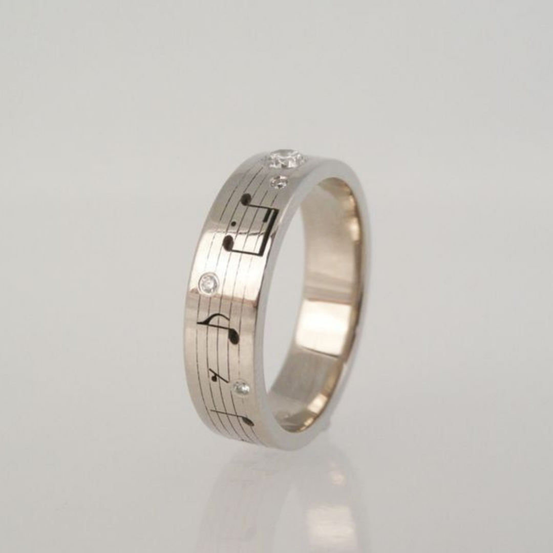 Minimalist Steel Accent Band