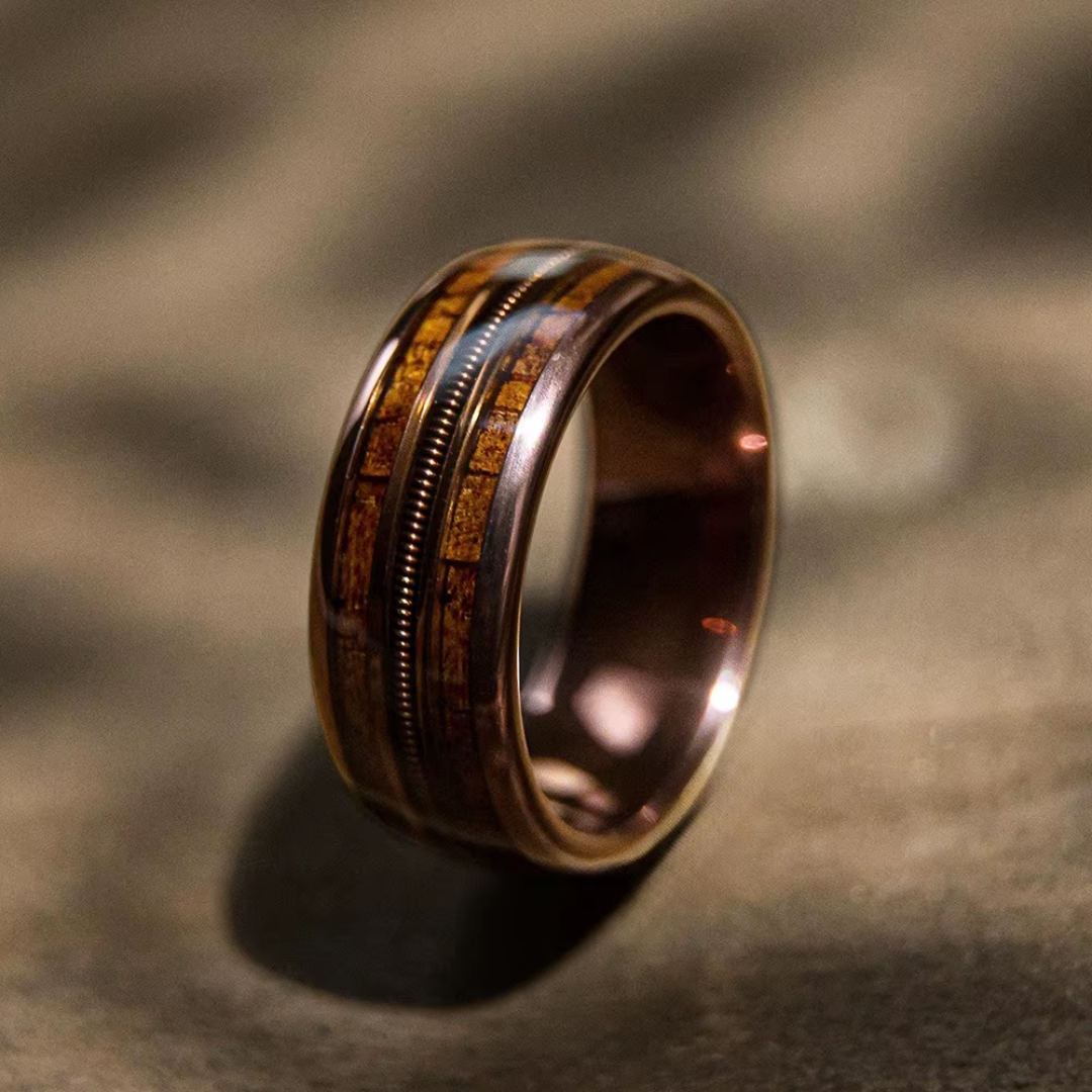 Natural Wood Crest Ring