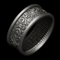 Ornate Shadow Engraved Ring