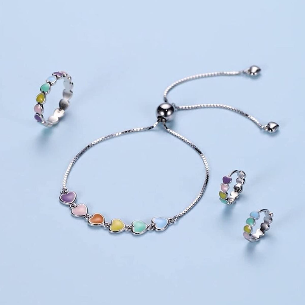 Sterling Silver Paw Print Bracelet – Adjustable Fit