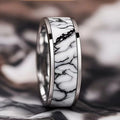 White Marble Heritage Ring