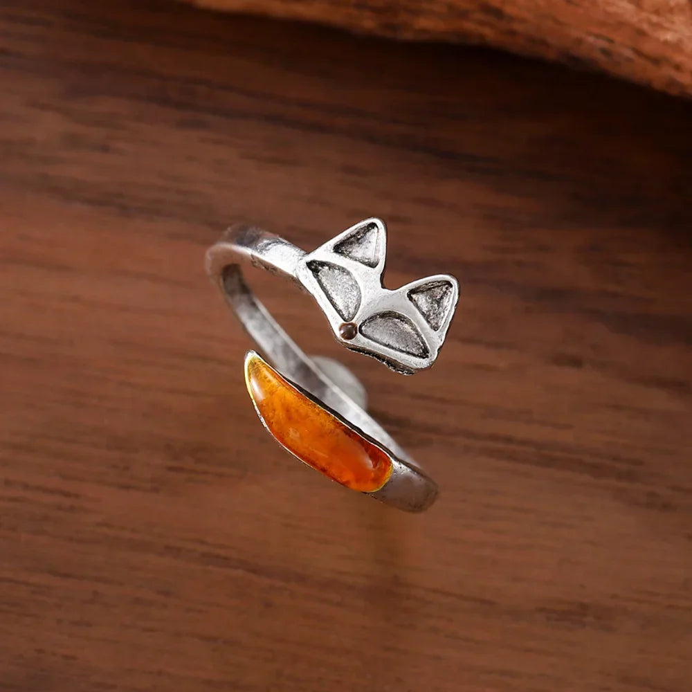 Vintage Fox Spirit Ring