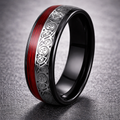 Crimson Engraved Fusion Ring
