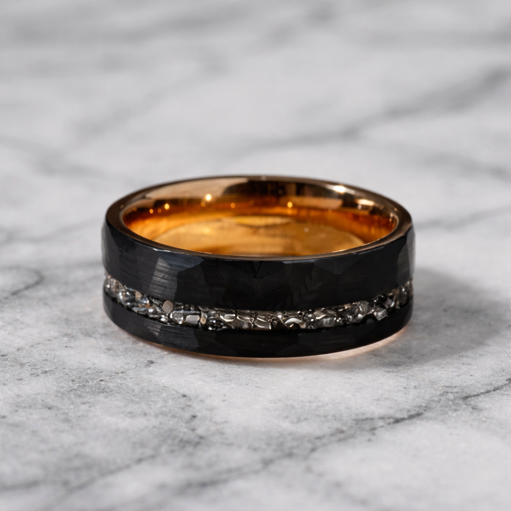 Obsidian Vein Ring