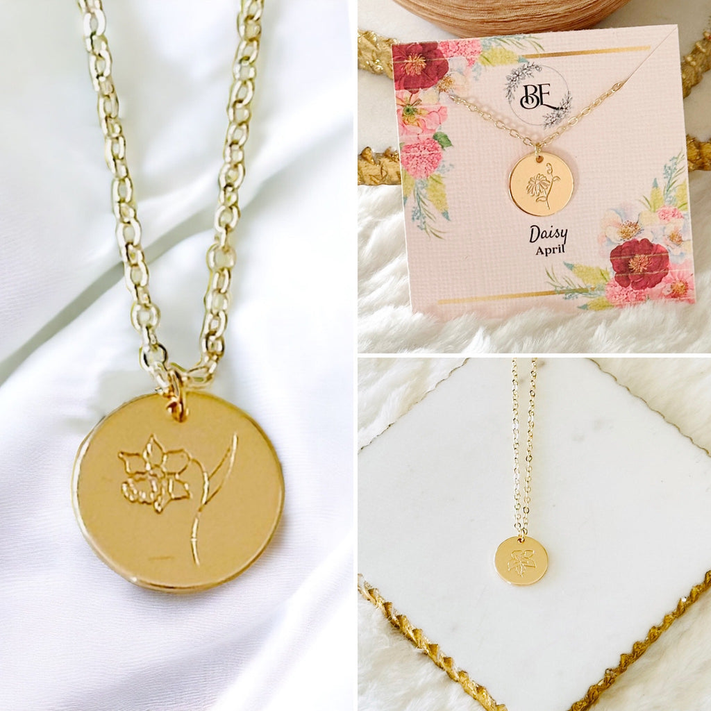 Birth Flower Necklace