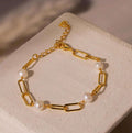 Timeless Pearl Chain Bracelet