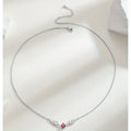 Deer Antler Necklace with Delicate Heart Charm