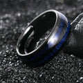 Midnight Blue Carbon Ring