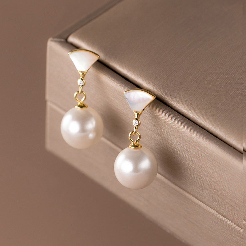Chic Silver Bead Earrings