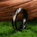 Obsidian Gold Vein Ring