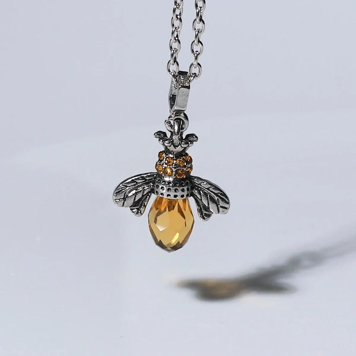 Vintage Bee Necklace & Earrings Set