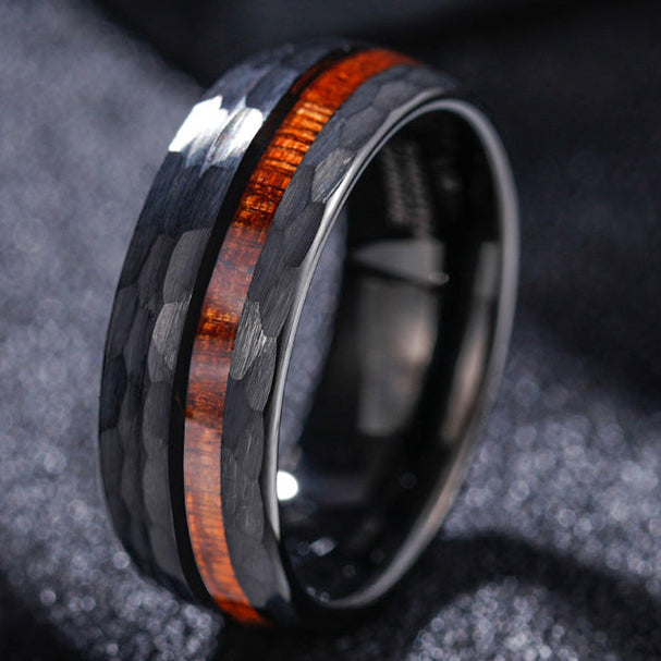 Carbon Ember Inlay Ring