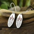 Silver Bloom Drop Earrings