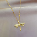 Crystal Dragonfly Necklace – Symbol of Transformation & Beauty