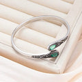 Vintage Bracelet with Colorful Gems and Tribal Design