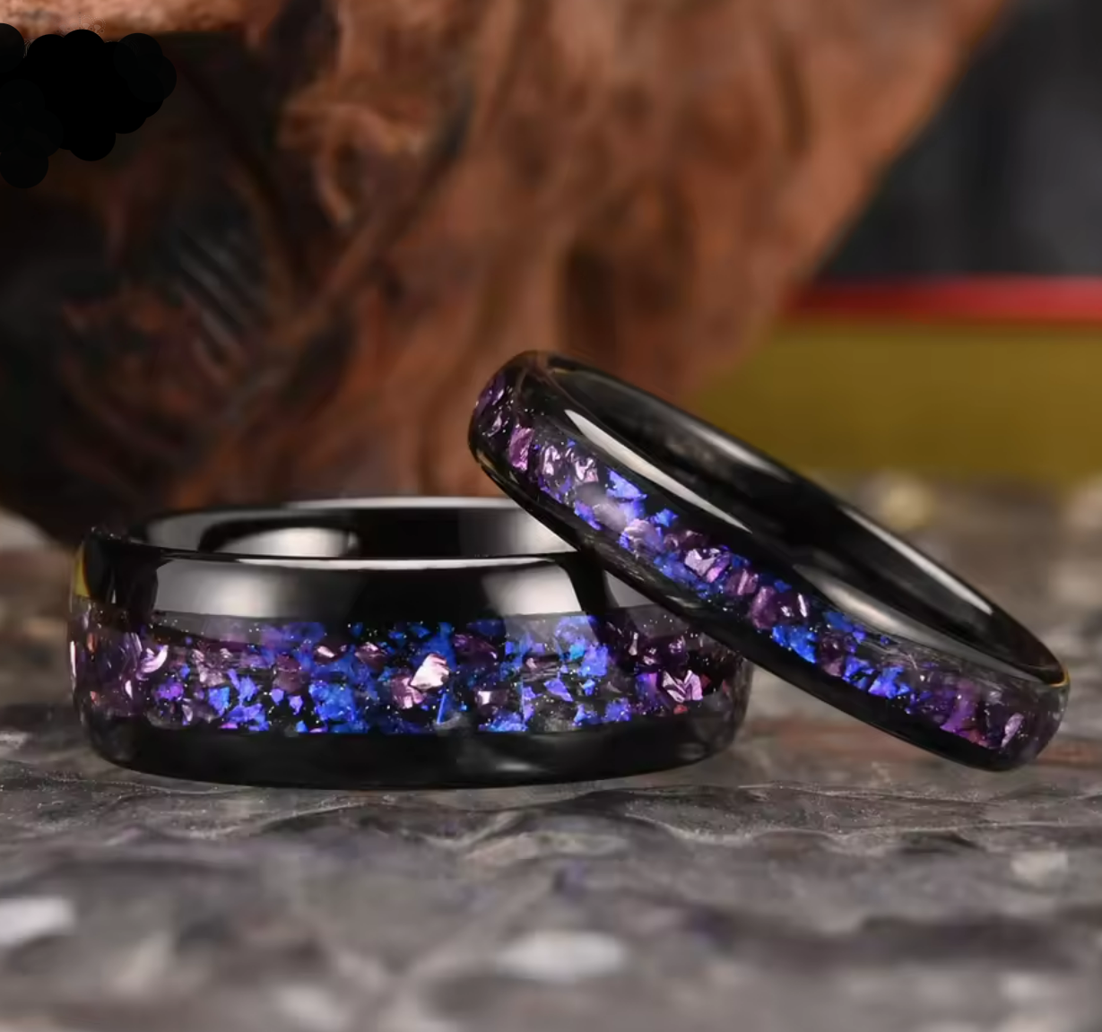Nebula Amethyst Opal Ring