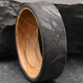 Obsidian Carbon Wood Ring