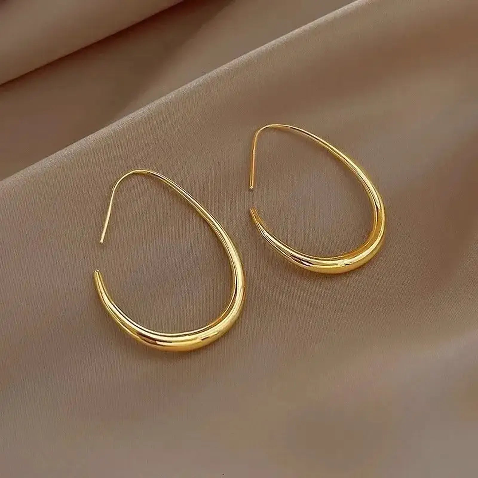 Imperial Gold Hoop Earrings