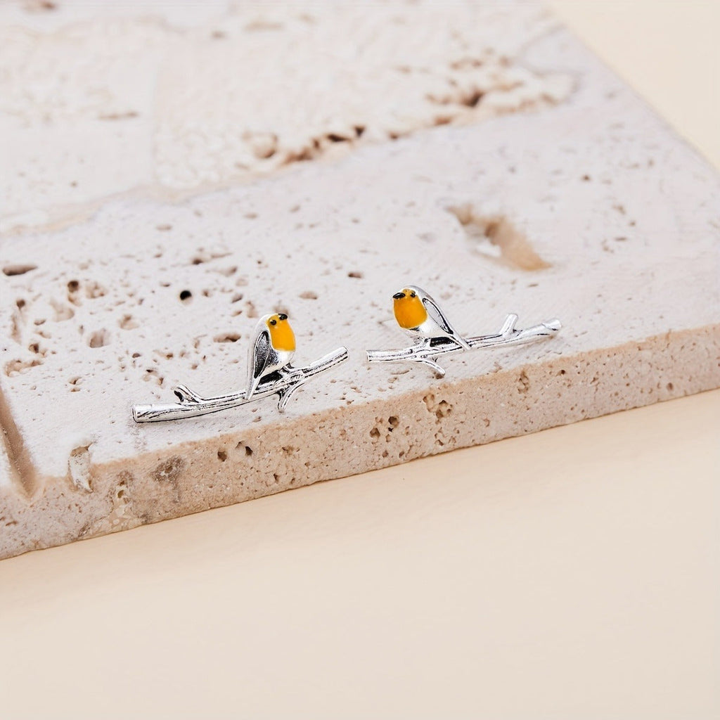 Cartoon Tier Bird Earrings