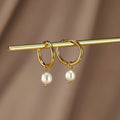 Essential Pearl Hoop Earrings