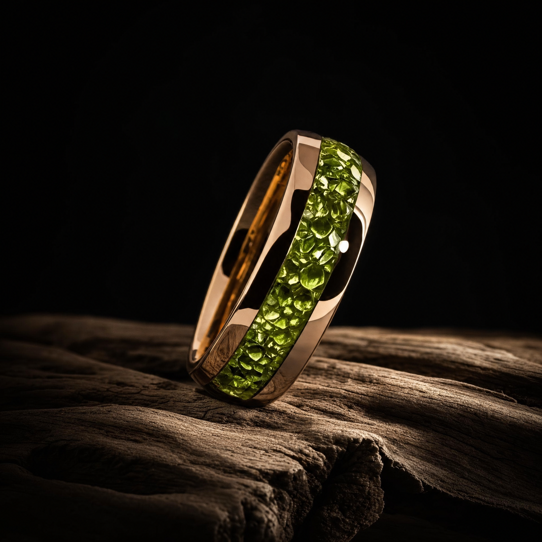 Imperial Emerald Crest Band