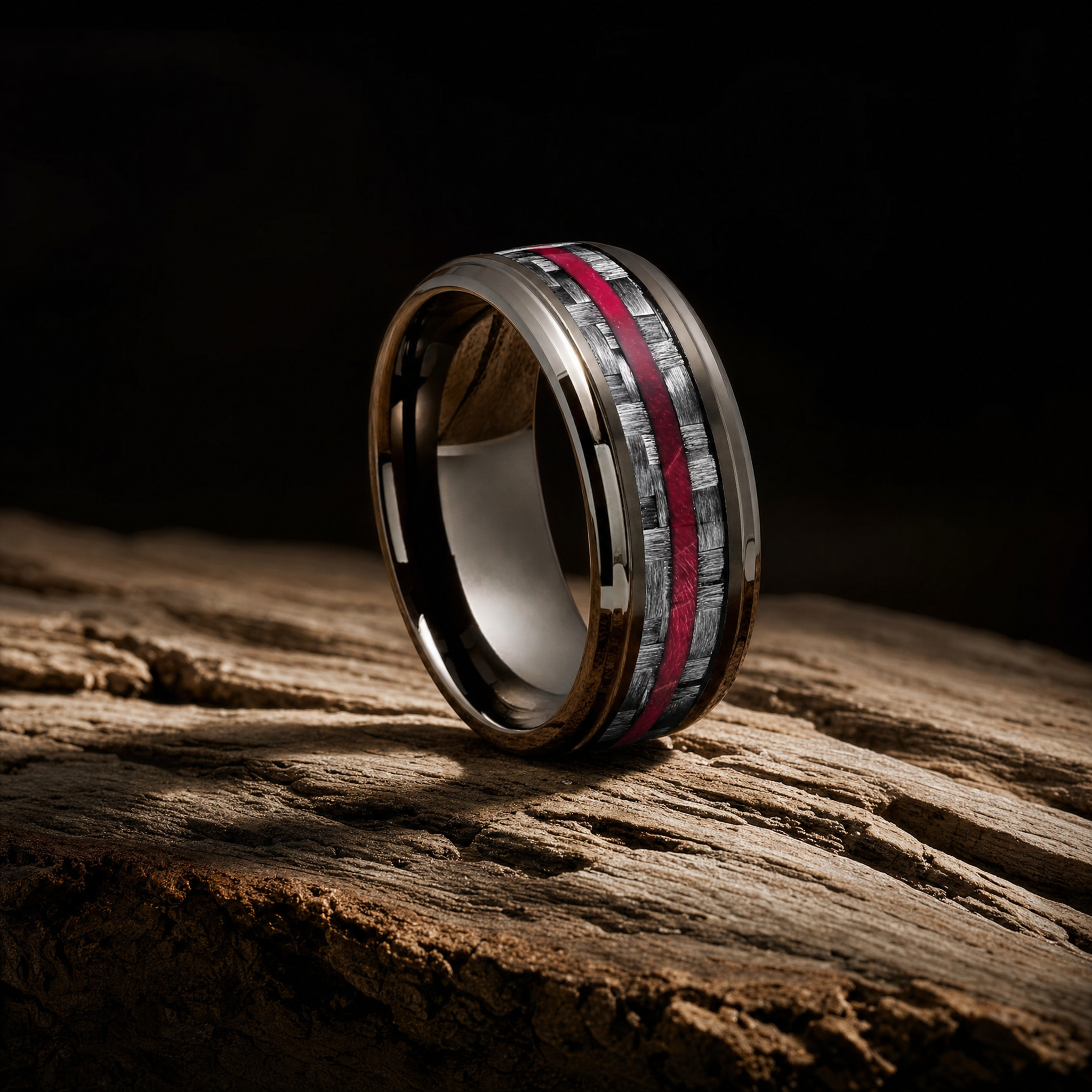 Obsidian Facet Titan Ring