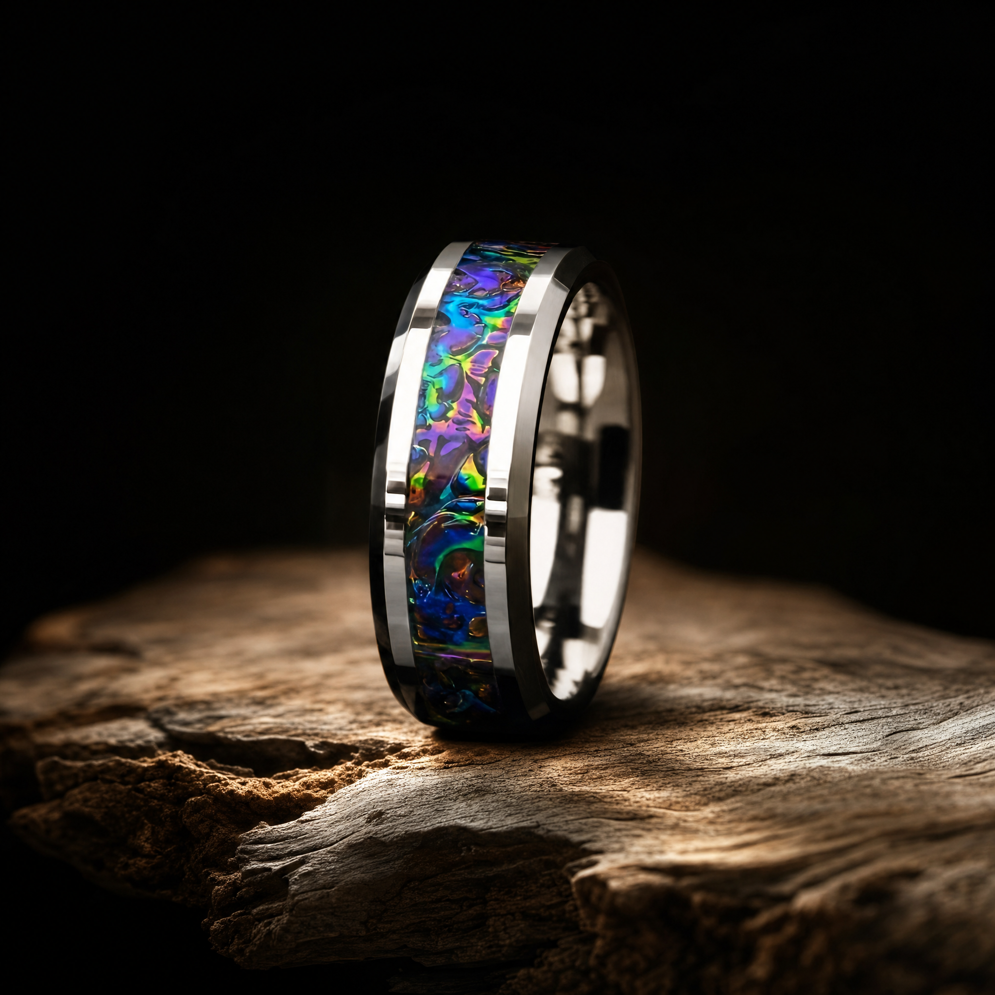 Iridescent Opal Ring