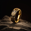 Vintage Royal Line Golden Ring