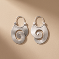 Retro Irregular Silver Earrings
