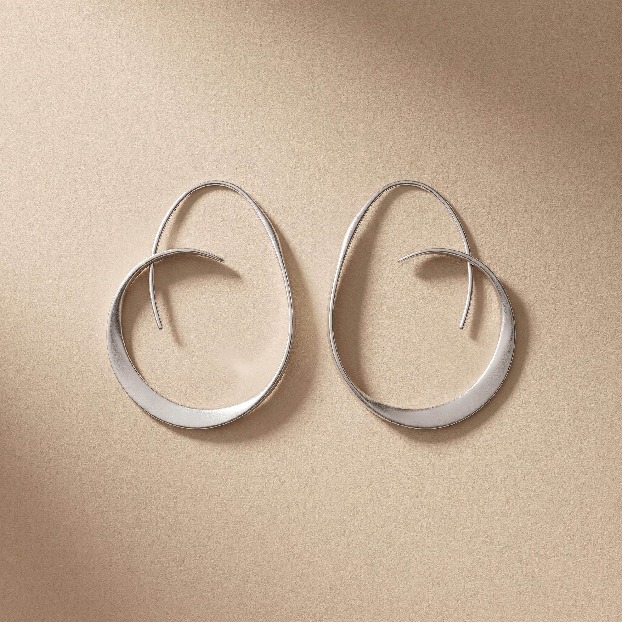 Open Spiral Drop Earrings