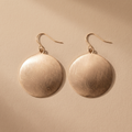 Retro Gold Record Earrings