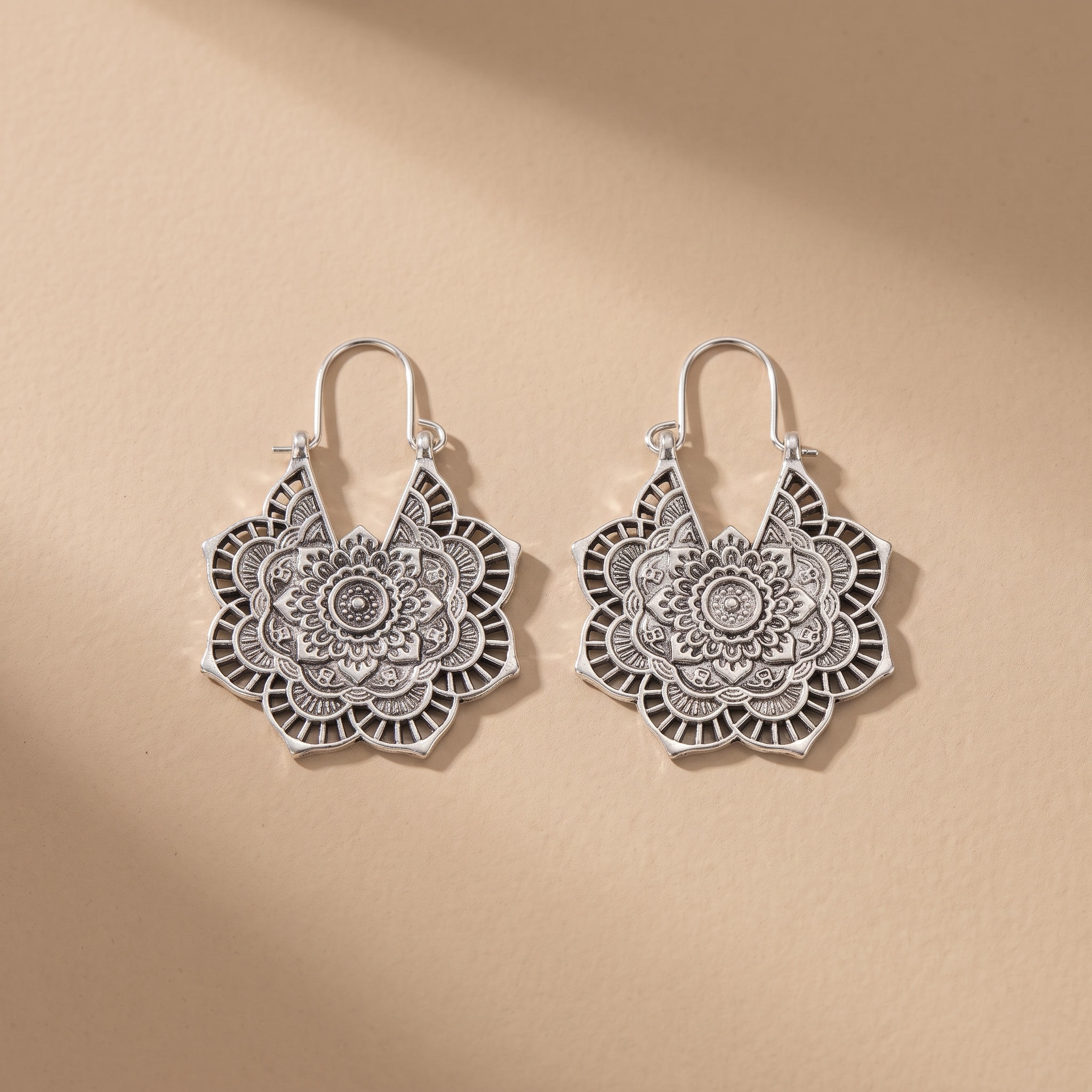Lotus Mandala Earrings