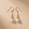 Gold Vintage Pearl Earrings