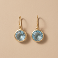 Vintage Blue Crystal Earrings