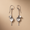 Silver Leaf Vintage Earrings