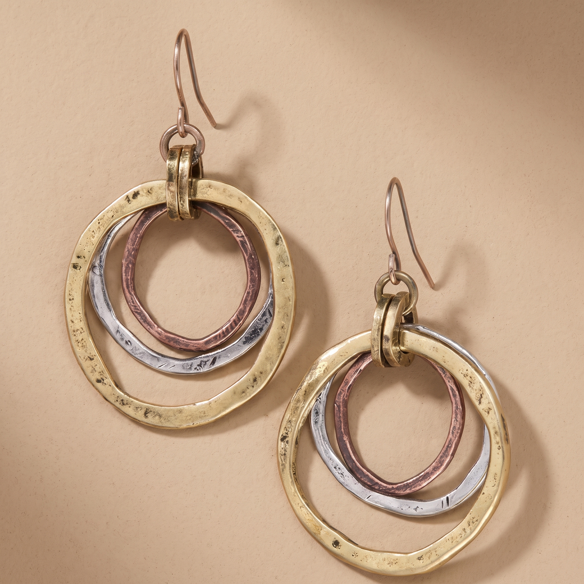 Multicolor Hoop Vintage Earrings