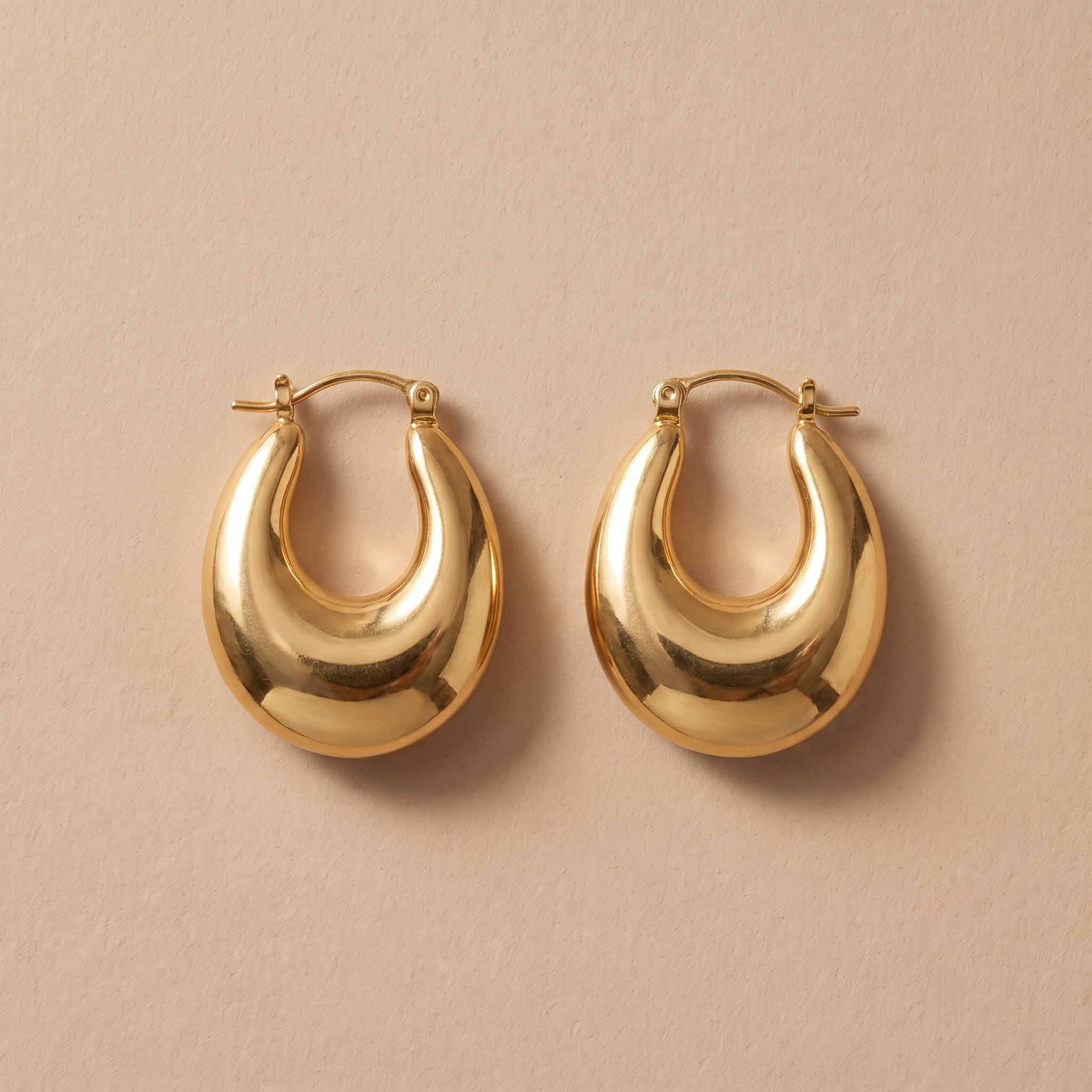 Vintage Golden Basket Earrings