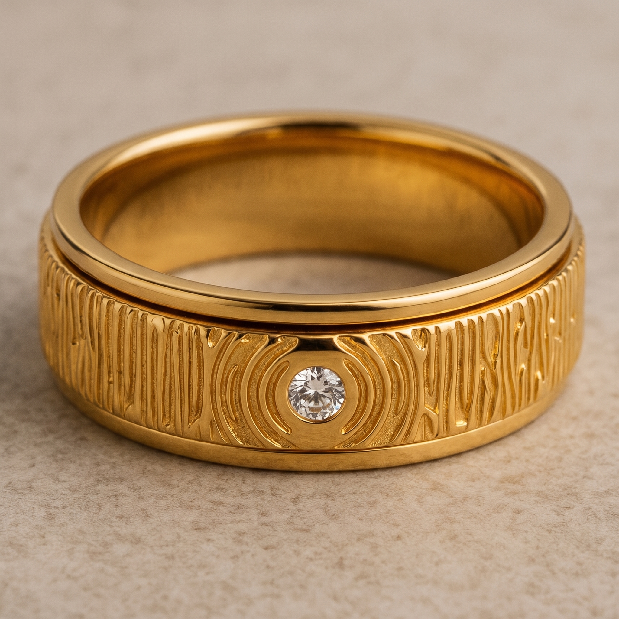 Golden Wave Heritage Ring