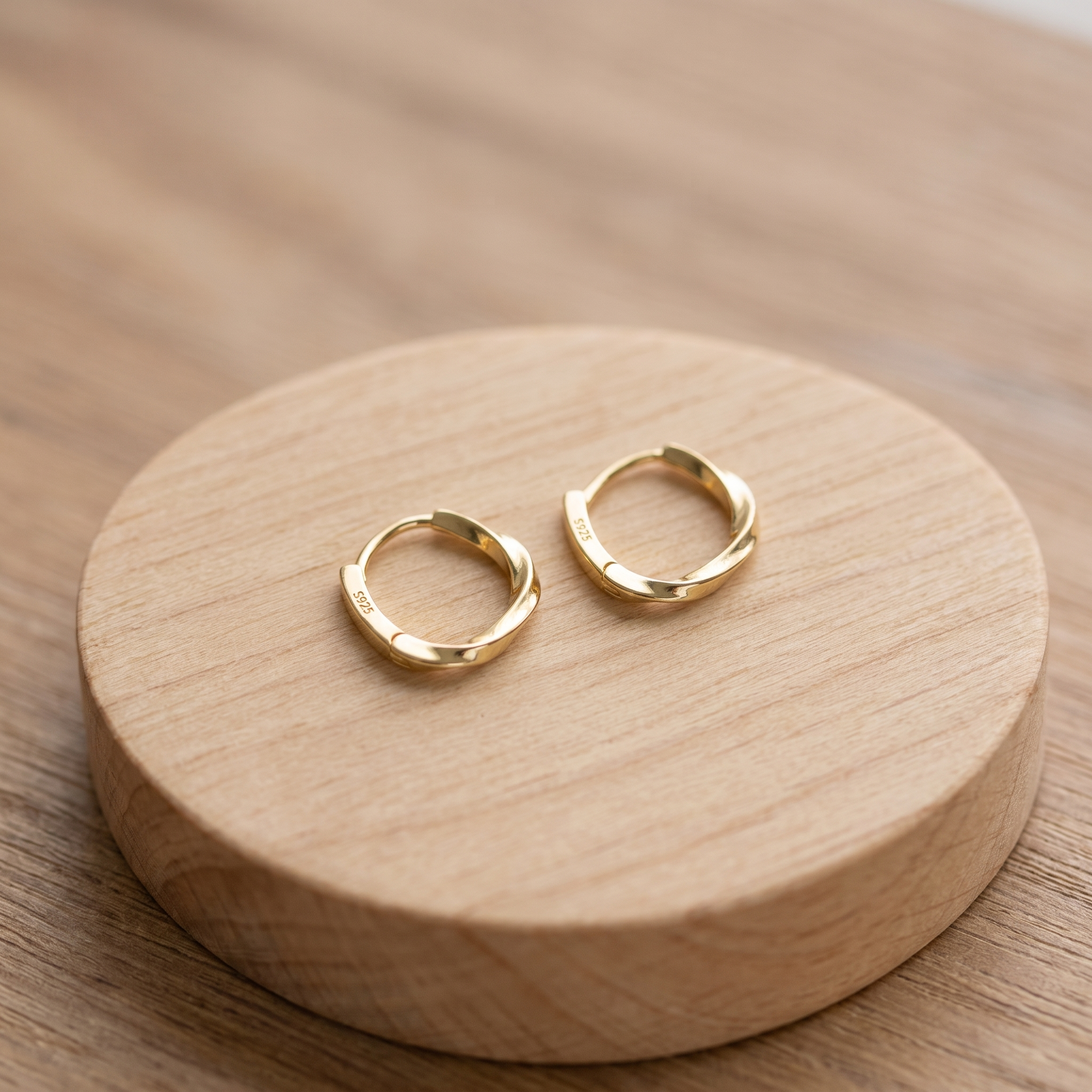 Sterling Silver Round Inlay Earrings