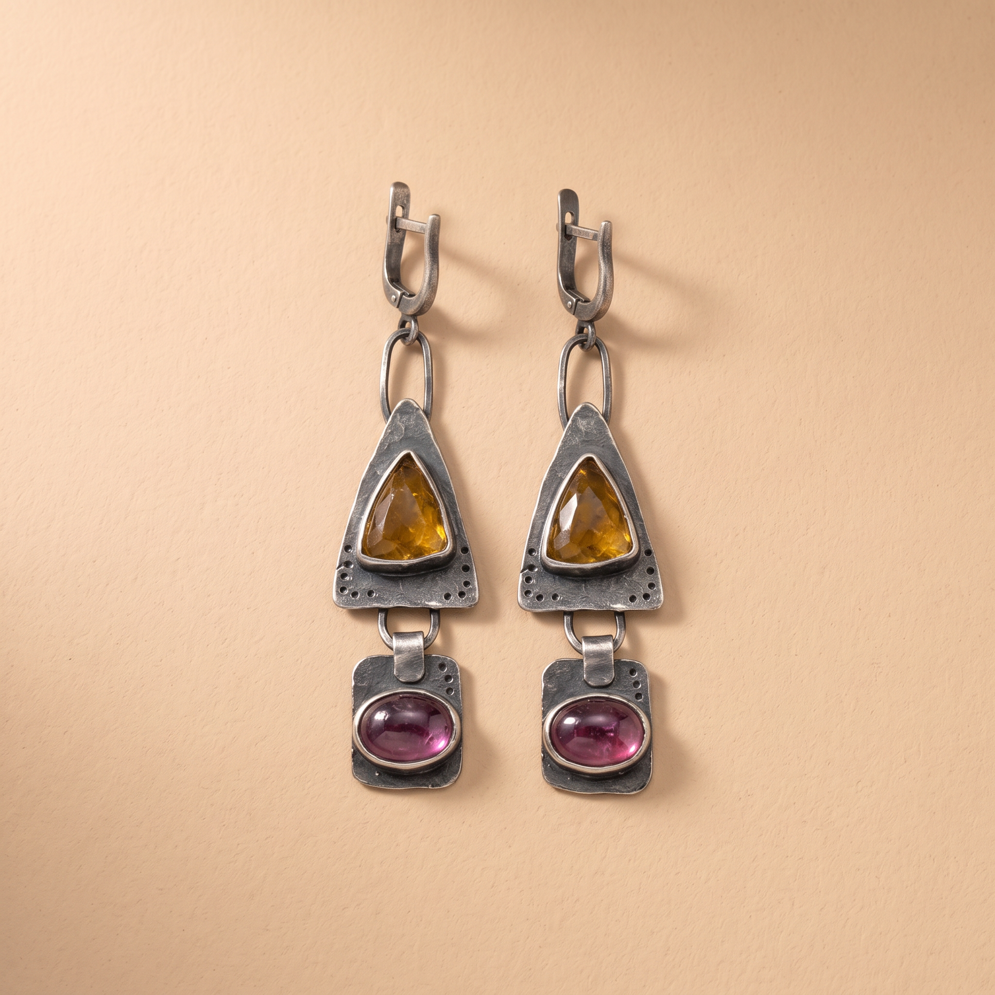 Vintage Triangle Earrings
