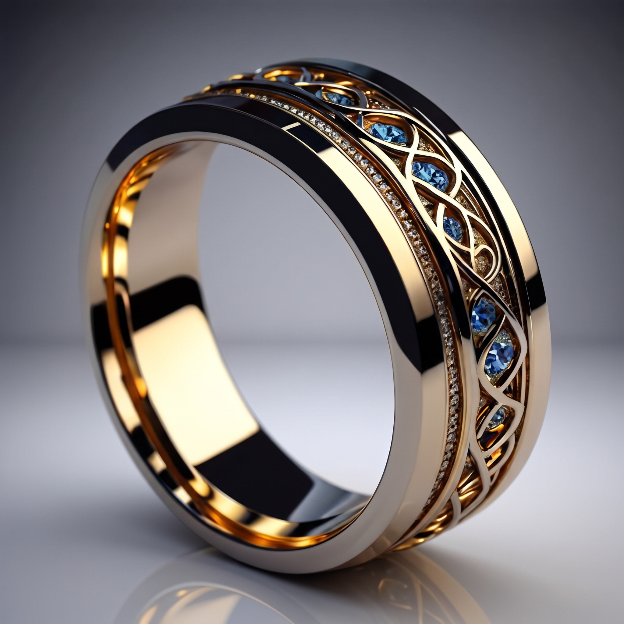 Imperial Celtic Gold Men's Band