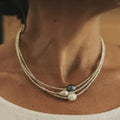Antique Lustre Pearl Necklace | Gold